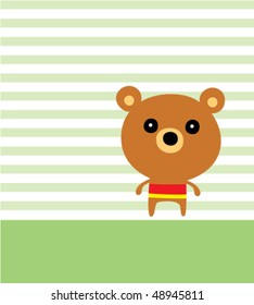cutie teddy bear greeting
