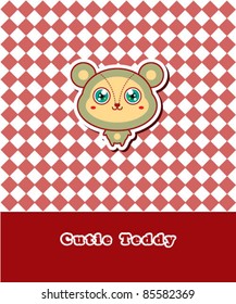 cutie teddy bear message