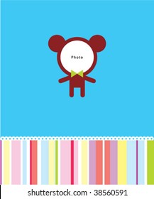 cutie teddy card template