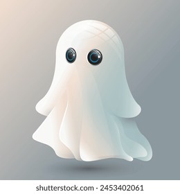 cuties ghost charator, Illustration for Halloween holiday