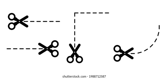 cuting scissors icon on white background