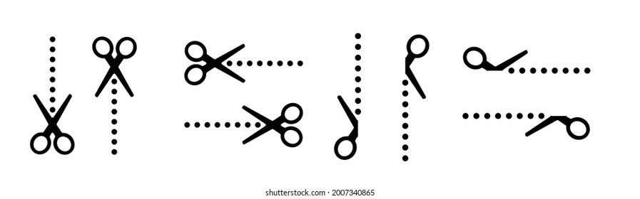 cuting scissors icon on white background