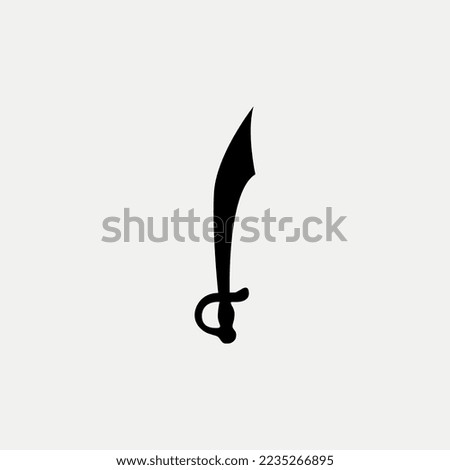 Cutlass graphic element Illustration template design