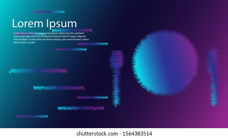 cutlery background design modern style technology. particle concept.