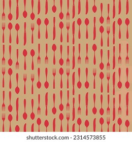 cutlery background design vector pattern