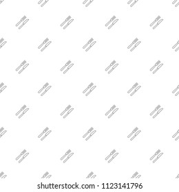 Cutlery background from line icon. Linear vector pattern