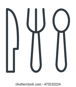 Cutlery Colored Vector Icon
