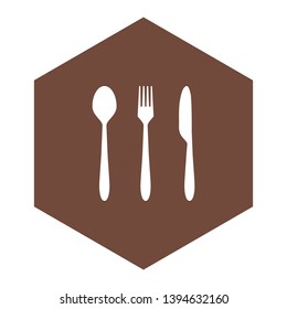 Cutlery and comb on white