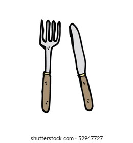 cutlery drawing