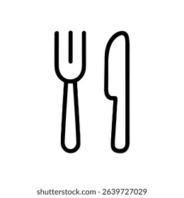 Cutlery duo Simple dining illustration. Icon symbol illustration