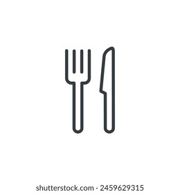 Cutlery fork knife icon, vector illustration