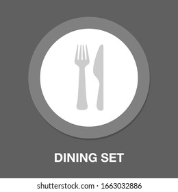 cutlery fork, knife - restaurant Eat sign symbol, dining set