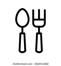 Cutlery Fork Spoon icon vector symbol design