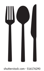 Cutlery Fork Spoon And Knife Vector