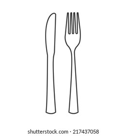 cutlery graphic design. Vector illustration. 