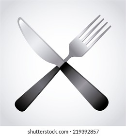 cutlery graphic design , vector illustration