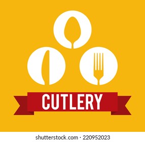 cutlery graphic design , vector illustration