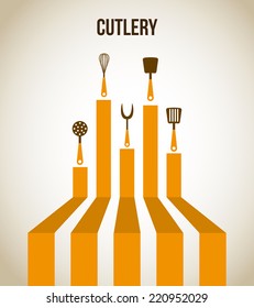 cutlery graphic design , vector illustration
