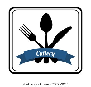 cutlery graphic design , vector illustration