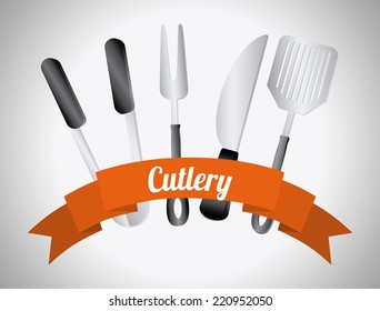 cutlery graphic design , vector illustration