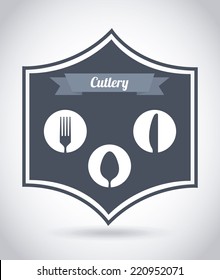 cutlery graphic design , vector illustration