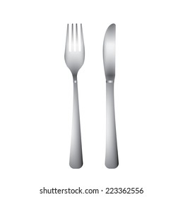 cutlery graphic design , vector illustration