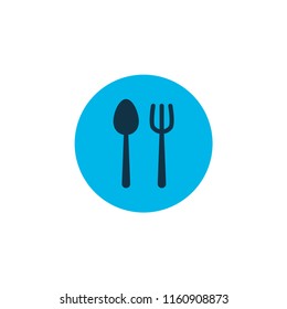 Cutlery icon colored symbol. Premium quality isolated silverware element in trendy style.