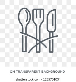 Cutlery icon. Cutlery design concept from Restaurant collection. Simple element vector illustration on transparent background.