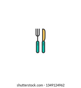 Cutlery icon design. Gastronomy icon vector illustration