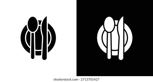Besteck Symbol Design Vektorsammlung. flache Symbole.