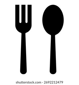 Elemento de icono de cubiertos para el diseño