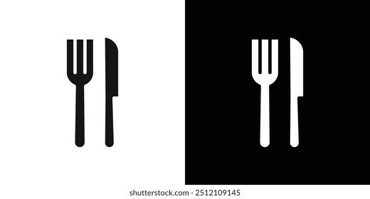 Cutlery icon Flat fill set collection