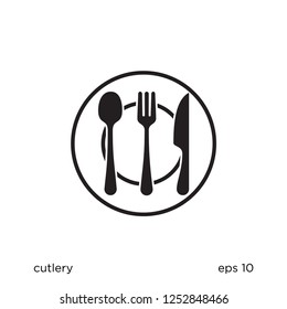 cutlery icon food symbol