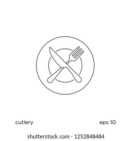 cutlery icon food symbol