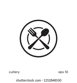 cutlery icon food symbol