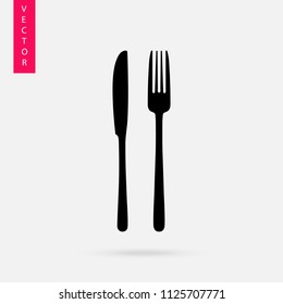 Cutlery icon, Fork and knife