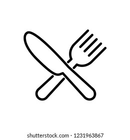 Cutlery icon. Forks and knife. restaurant symbol vector illustration.