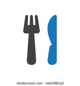 Cutlery icon. Fully editable vector illustration symbol.