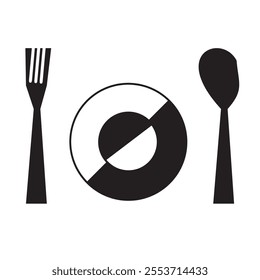 Cutlery icon infographic sign logo