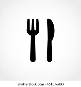 cutlery Icon Isolated on light Background