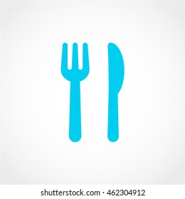 cutlery Icon Isolated on light Background