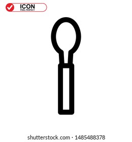 cutlery icon isolated sign symbol vector illustration - high quality black style vector icons
