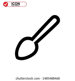 cutlery icon isolated sign symbol vector illustration - high quality black style vector icons
