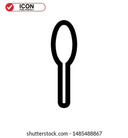 cutlery icon isolated sign symbol vector illustration - high quality black style vector icons
