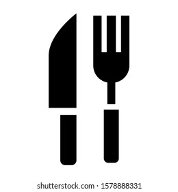 cutlery icon isolated sign symbol vector illustration - high quality black style vector icons
