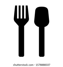 cutlery icon isolated sign symbol vector illustration - high quality black style vector icons
