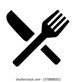 cutlery icon isolated sign symbol vector illustration - high quality black style vector icons
