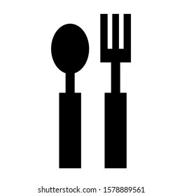 cutlery icon isolated sign symbol vector illustration - high quality black style vector icons
