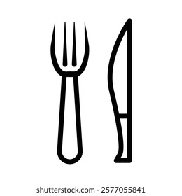 Cutlery Icon in Line Style