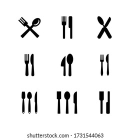 cutlery icon or logo isolated sign symbol vector illustration - Collection of high quality black style vector icons
